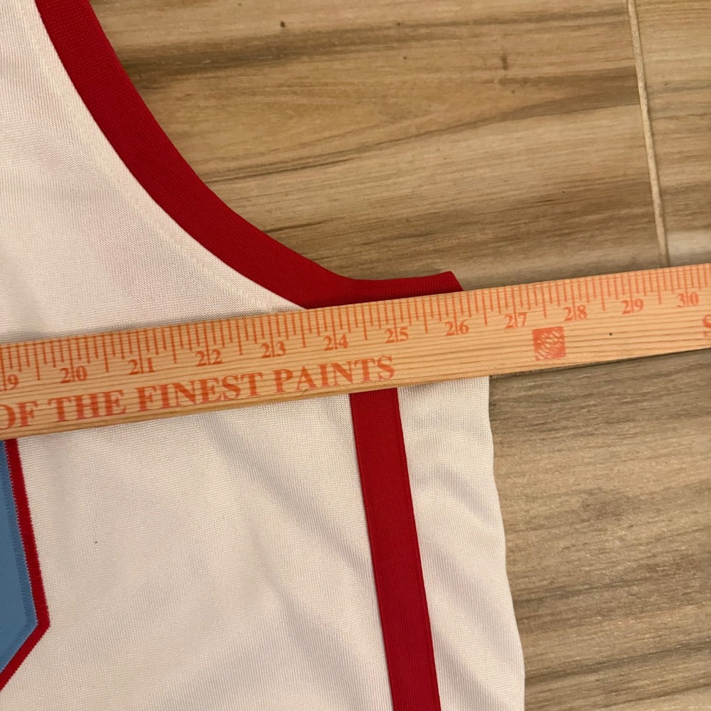 Adidas Magic Johnson Lansing Everett High School Vikings Jersey XL 52 White Red - Picture 5 of 10